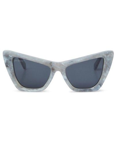 Off-White c/o Virgil Abloh Edvard Sunglasses Marble Dark Sunglasses - Blue