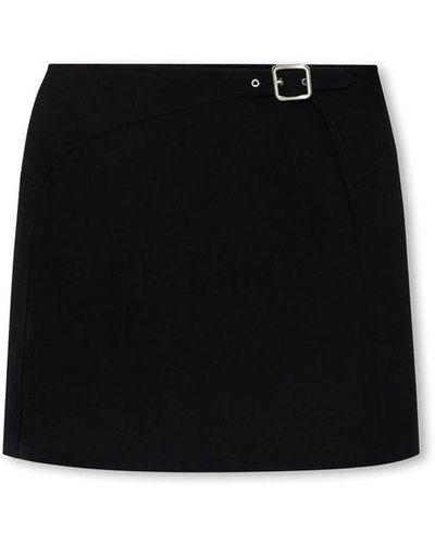 Jil Sander Mini Wool Skirt - Black