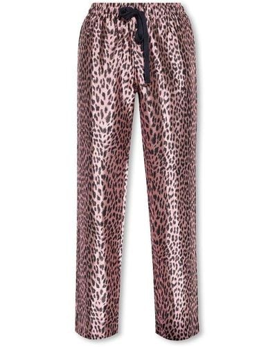 Zadig & Voltaire 'pomy' Pants With Animal Motif - Red