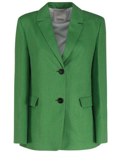 Max Mara Linen Jacket - Green
