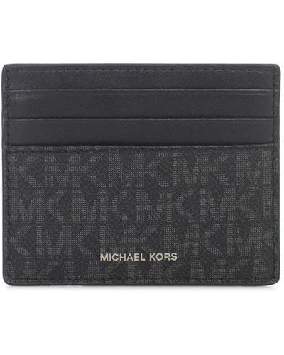 Michael Kors Greyson Logo Detailed Cardholder - Black