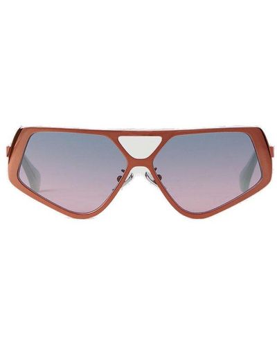 Retrosuperfuture Pentagonal Frame Sunglasses - Orange