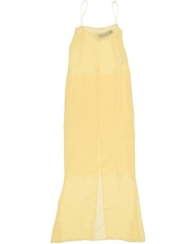 Jacquemus Long Sheer Dress - Yellow