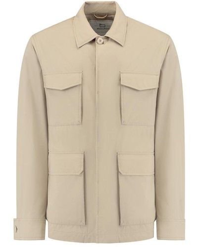 Woolrich Pocket Detailed Field Jacket - Natural