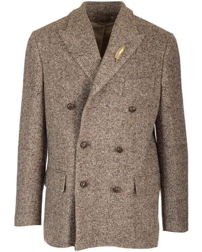 Golden Goose Double-breasted Blazer - Brown