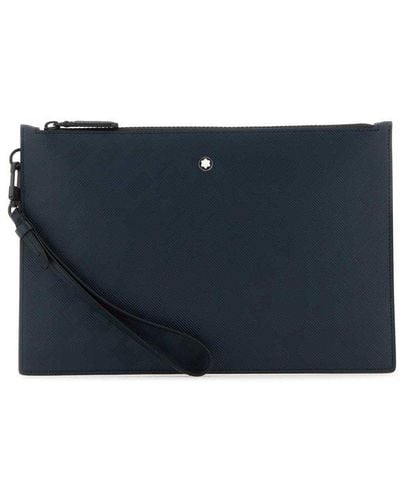 Montblanc Leather Extreme 3.0 Pouch - Blue