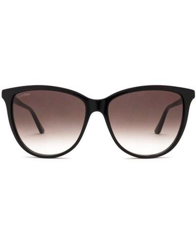 Cartier Cat Eye Frame Sunglasses - Gray