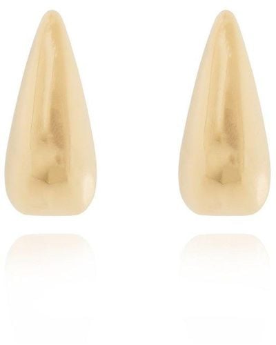 Alexander McQueen Logo Engraved Thorn Earrings - Natural