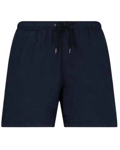 Aspesi Plain Swimming Shorts - Blue