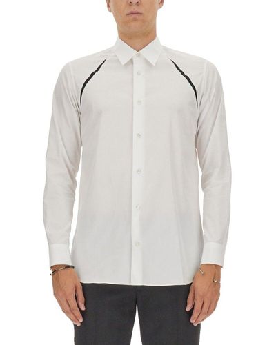 Alexander McQueen Stripe-Detail Shirt - White