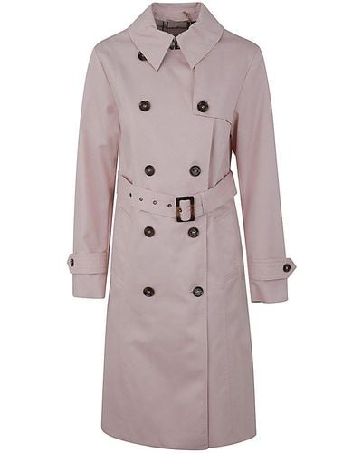 Barbour Greta Belted Trench Coat - Pink