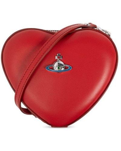 Vivienne Westwood Heart Mini Shoulder Bag - Red