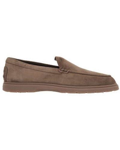 Tod's Almond Toe Slip-on Loafers - Brown