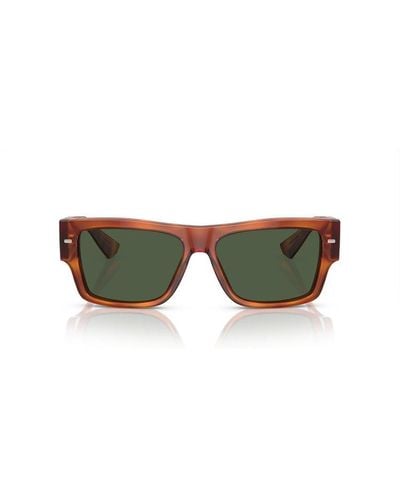 Dolce & Gabbana Rectangular Frame Sunglasses - Green