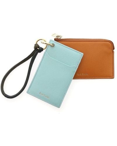 Paul Smith Two-toned Logo Detailed Cardholder - Multicolor