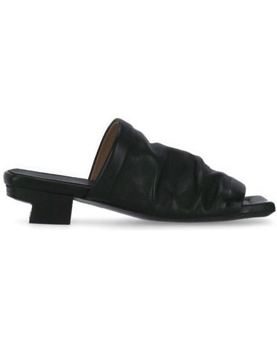 Marsèll Square-toe Heeled Sandals - Black