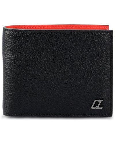 Christian Louboutin Logo Detailed Bi-fold Wallet - Black