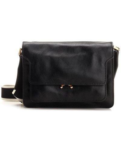 Marni Trunk Soft Medium Shoulder Bag - Black