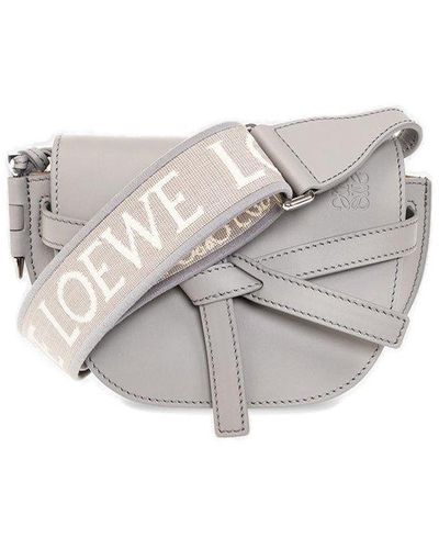 Loewe 'gate Dual Mini' Shoulder Bag - White