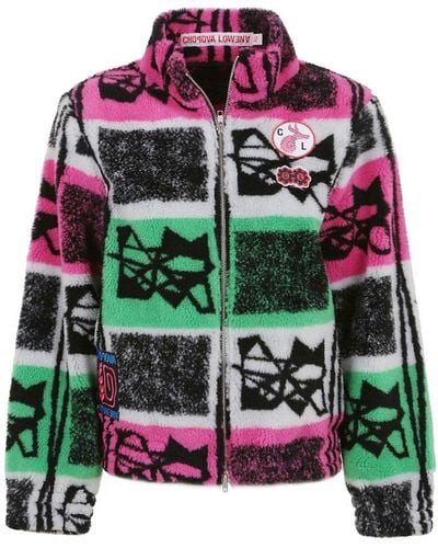 Chopova Lowena Fleece Zip-up Jacket - Multicolor