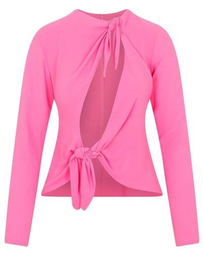 The Attico Zelda Blouse Shirt - Pink