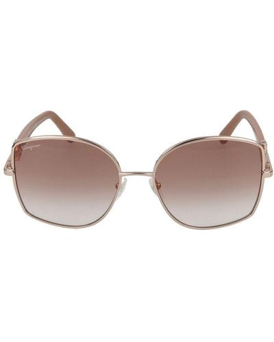 Ferragamo Butterfly Frame Sunglasses - Pink