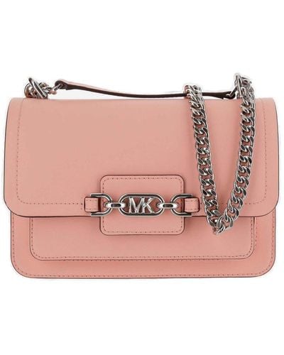 MICHAEL Michael Kors Heather Leather Shoulder Bag - Pink