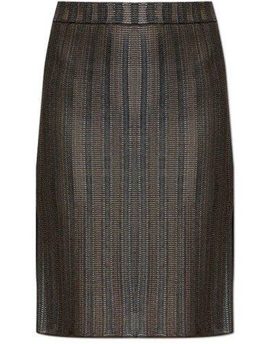 Ferragamo Knitted Mini Skirt - Black