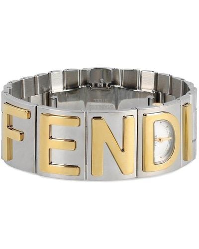 Fendi Graffi Two-toned Bracelet - Metallic