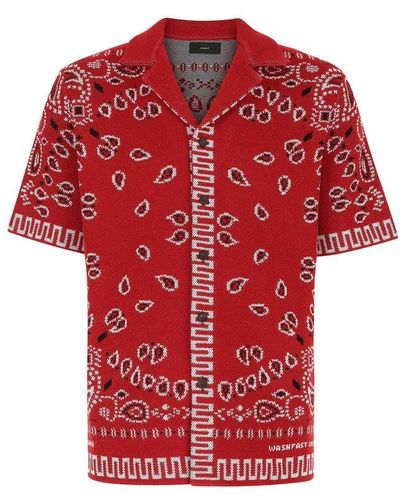 Alanui Bandana Printed Buttoned Shirt - Red