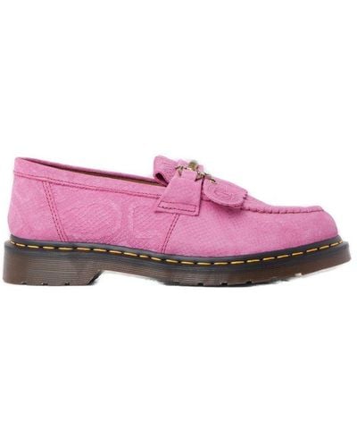 Dr. Martens Adrian Snaffle Slip-on Loafers - Pink