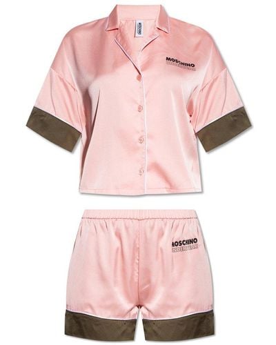 Moschino Two-tone Pajama Set - Pink