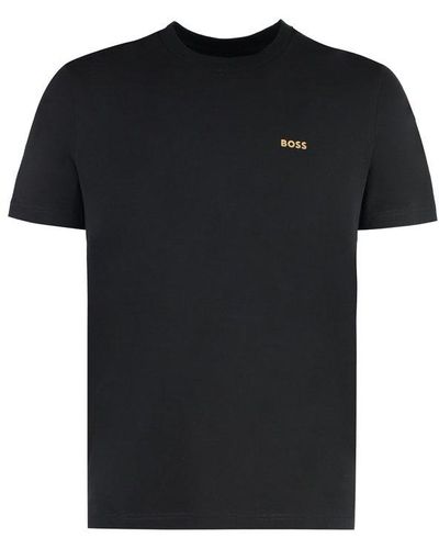 BOSS Logo Printed Regular-fit T-shirt - Black