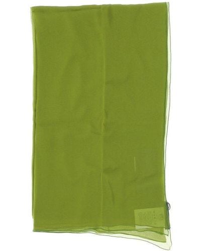 Alberta Ferretti Semi Sheer Scarf - Green