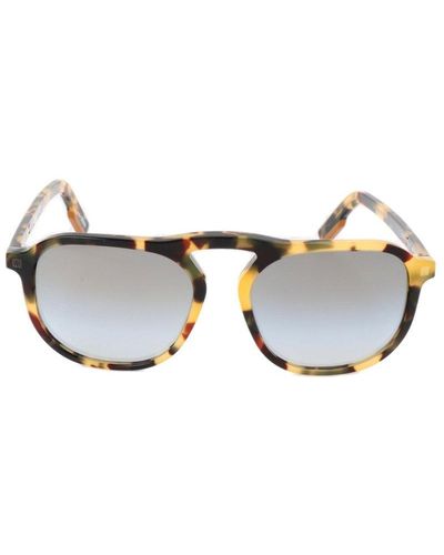 Zegna Rectangular Frame Sunglasses - Black