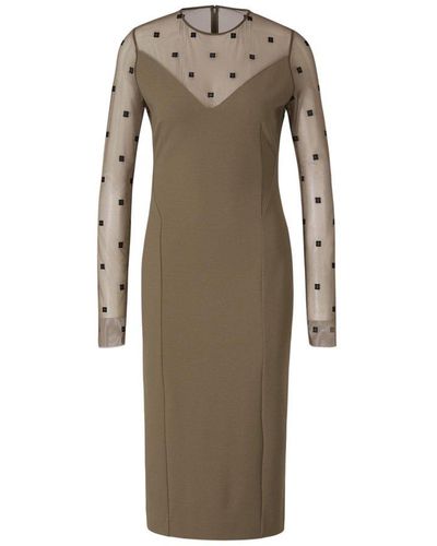 Givenchy Logo Midi Dress - Natural