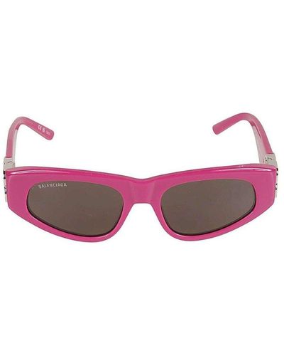 Balenciaga Rectangular Frame Sunglasses - Pink