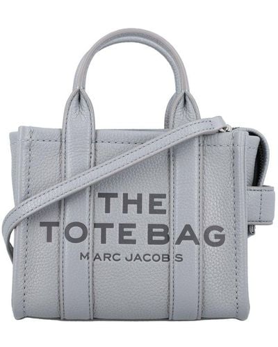 Marc Jacobs The Mini Tote Leather Bag - Grey