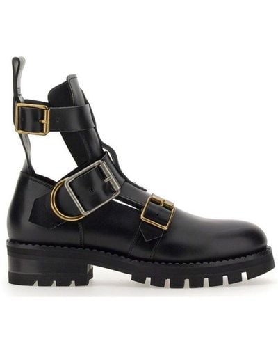 Vivienne Westwood Round-toe Buckle Boots - Black