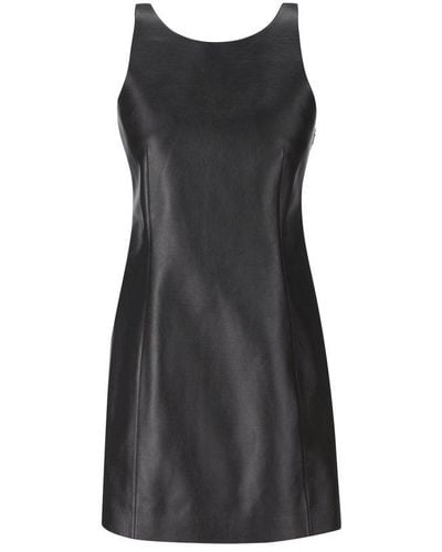 Fendi Sleeveless Leather Dress - Black