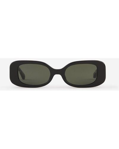 Linda Farrow Lola Rectangular Sunglasses - Black