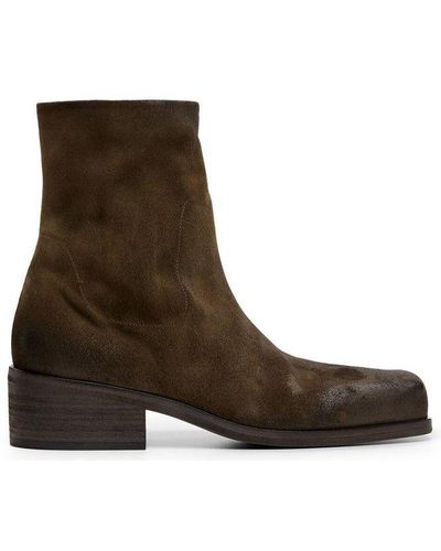 Marsèll Cassello Square Toe Boots - Brown