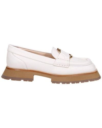 Moncler Rind Detailed Loafers - White