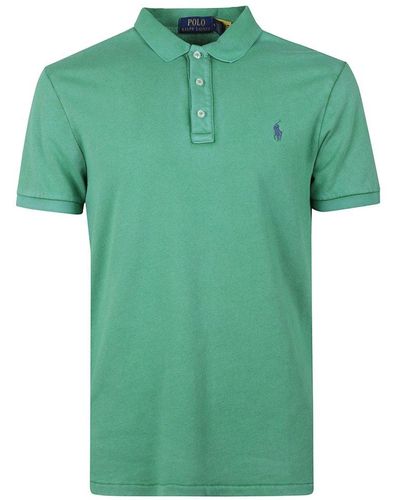 Polo Ralph Lauren Logo Embroidered Polo-shirt - Green