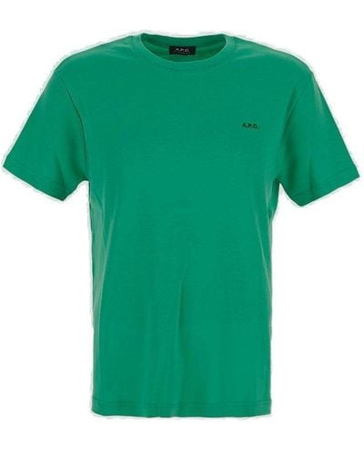 A.P.C. Lewis Crewneck T-shirt - Green