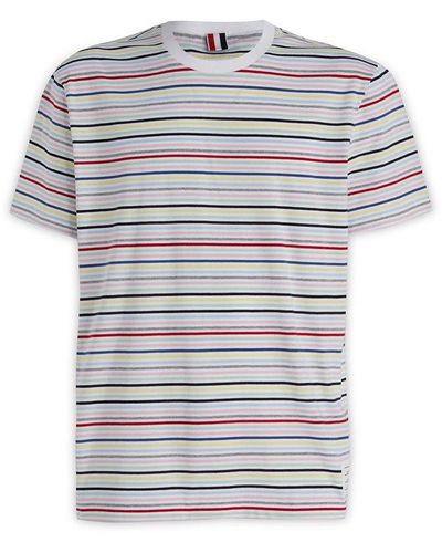 Thom Browne Striped Crewneck T-shirt - White
