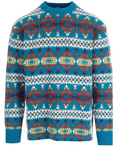 Junya Watanabe Multicolored Sweater - Blue