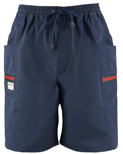 Gucci Techno Fabric Bermuda-shorts - Blue