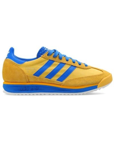 adidas Originals Sl72 Rs Suede And Leather-trimmed Mesh Sneakers - Blue