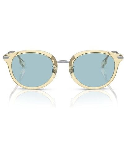 Burberry Round Frame Sunglasses - Blue